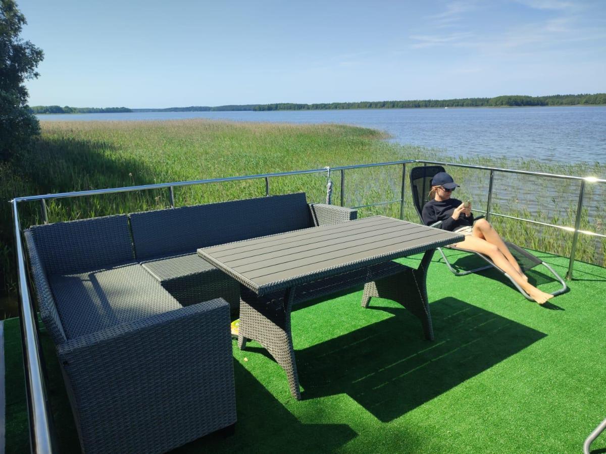 Houseboat- Dom Na Wodzie Z Sauna I Mozliwoscia Plywania Iława エクステリア 写真