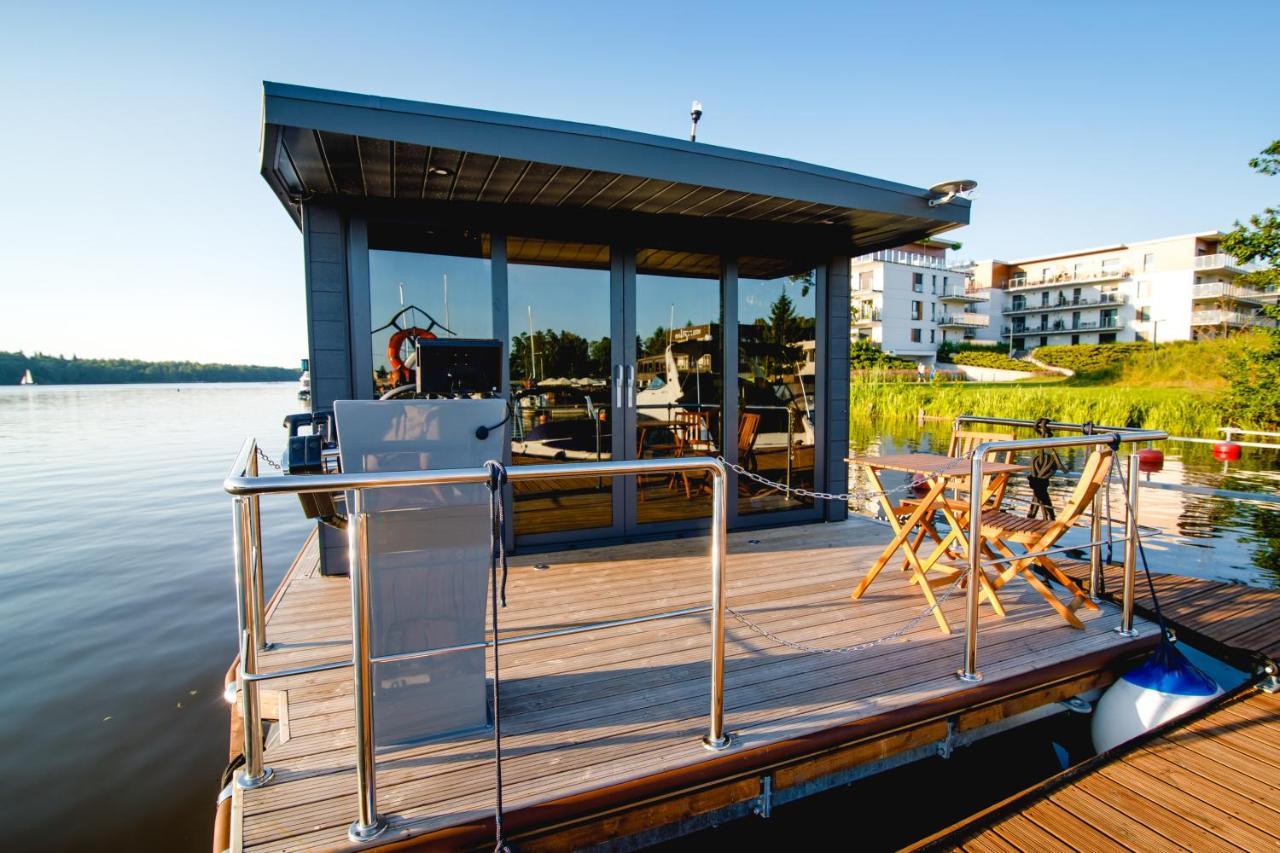 Houseboat- Dom Na Wodzie Z Sauna I Mozliwoscia Plywania Iława エクステリア 写真