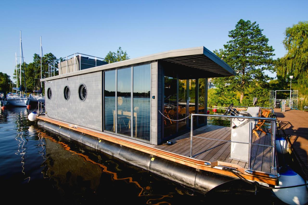 Houseboat- Dom Na Wodzie Z Sauna I Mozliwoscia Plywania Iława エクステリア 写真